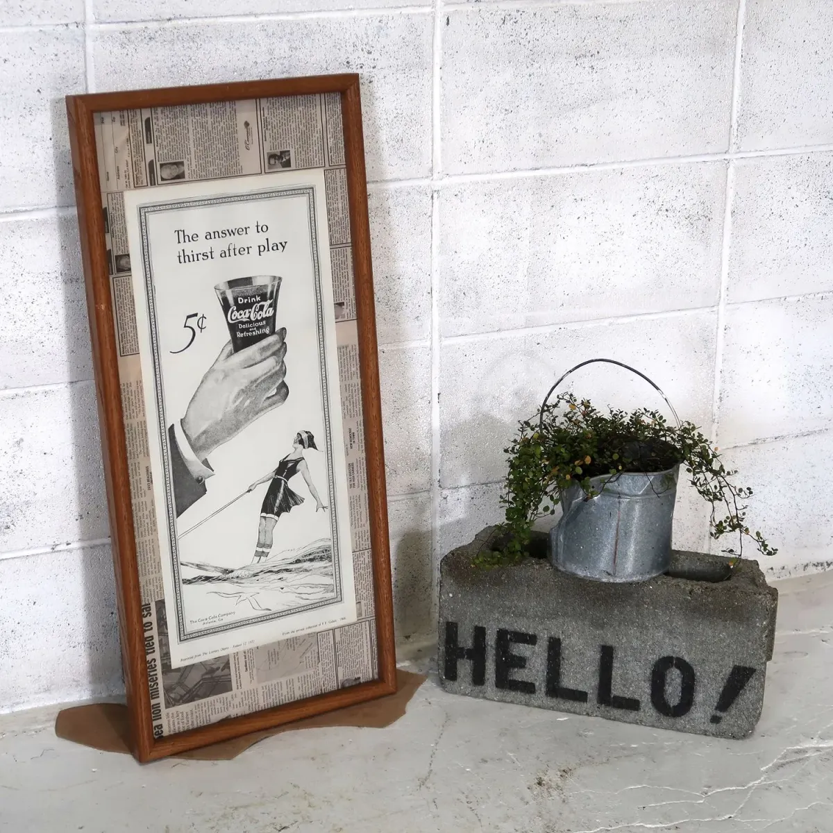 60‘s コカコーラ ビンテージ 広告 額装