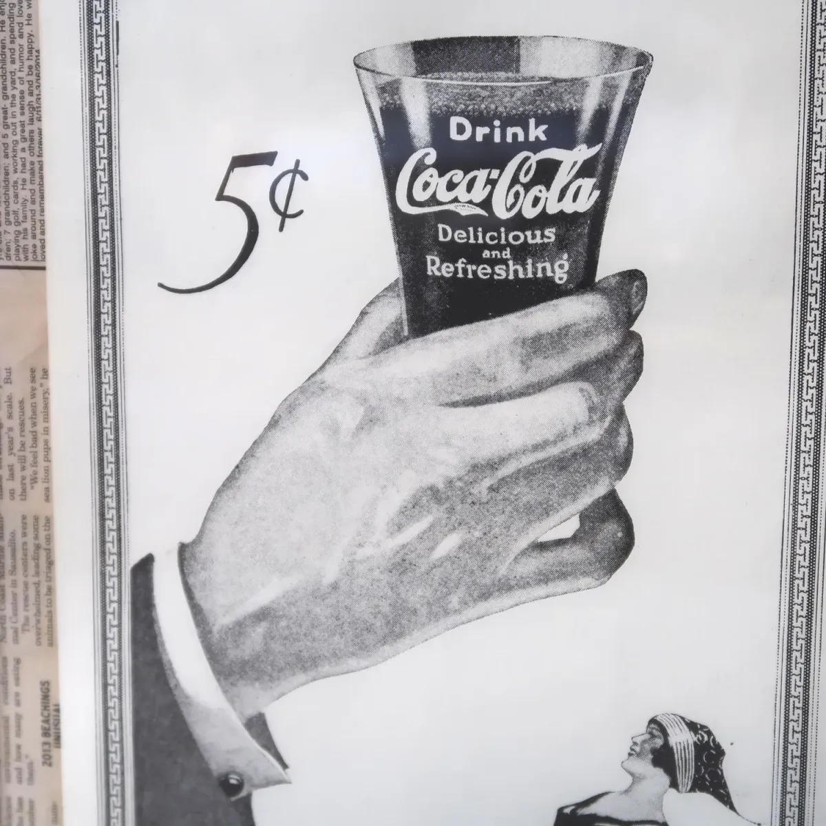 60‘s コカコーラ ビンテージ 広告 額装