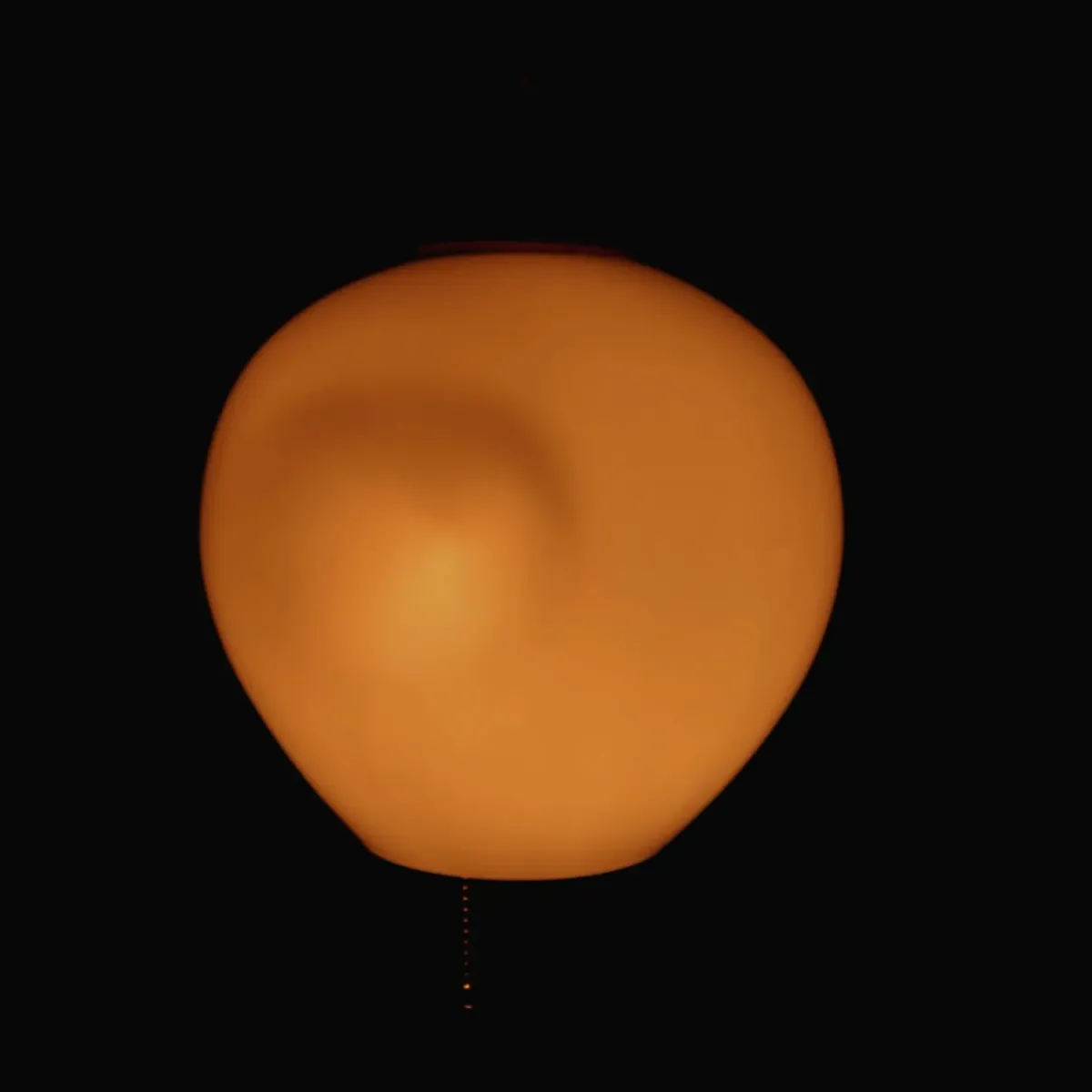 アンティーク ミルクガラス ペンダントランプ