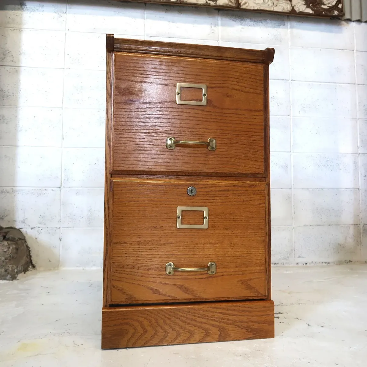 ビンテージ ウッドファイルキャビネット