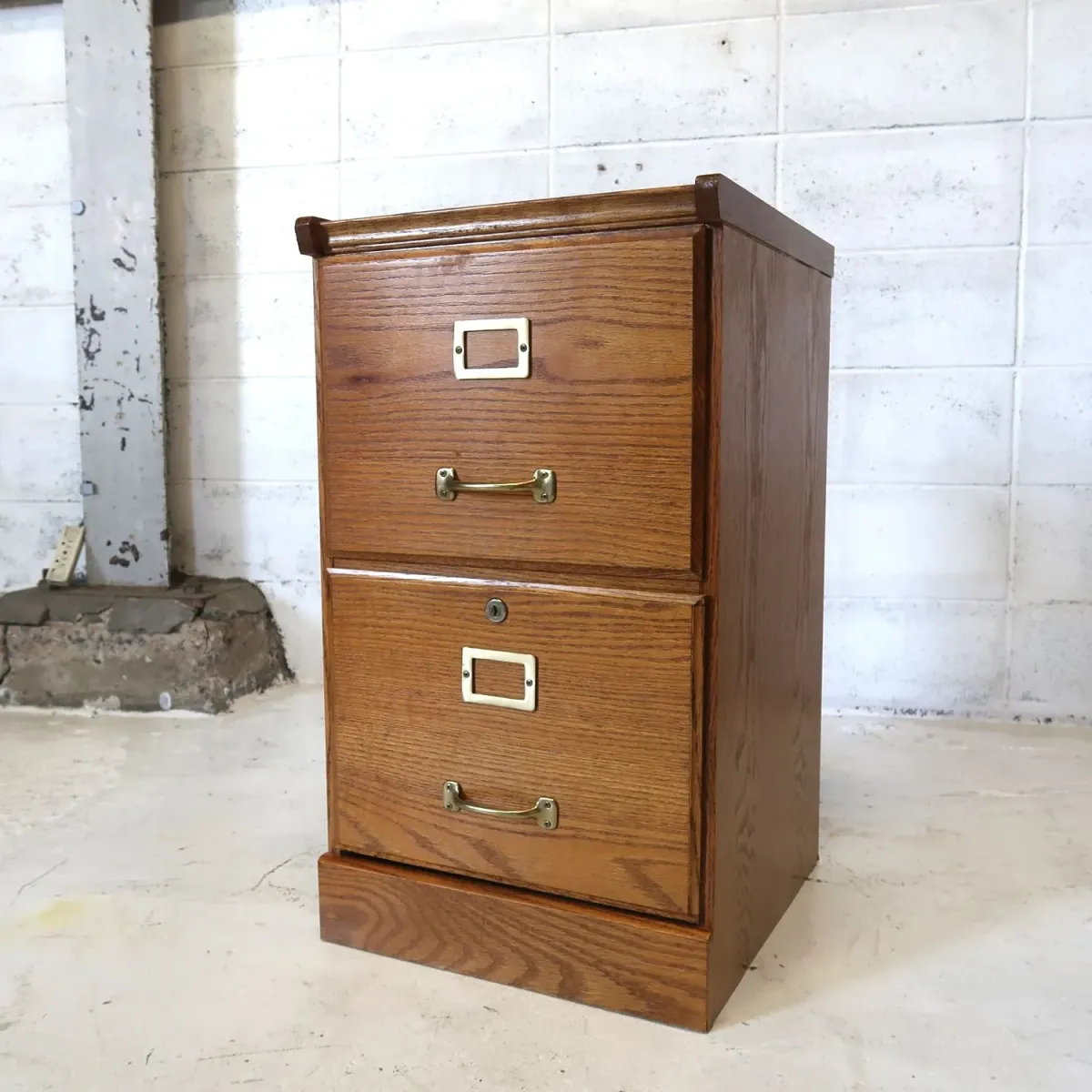 ビンテージ ウッドファイルキャビネット