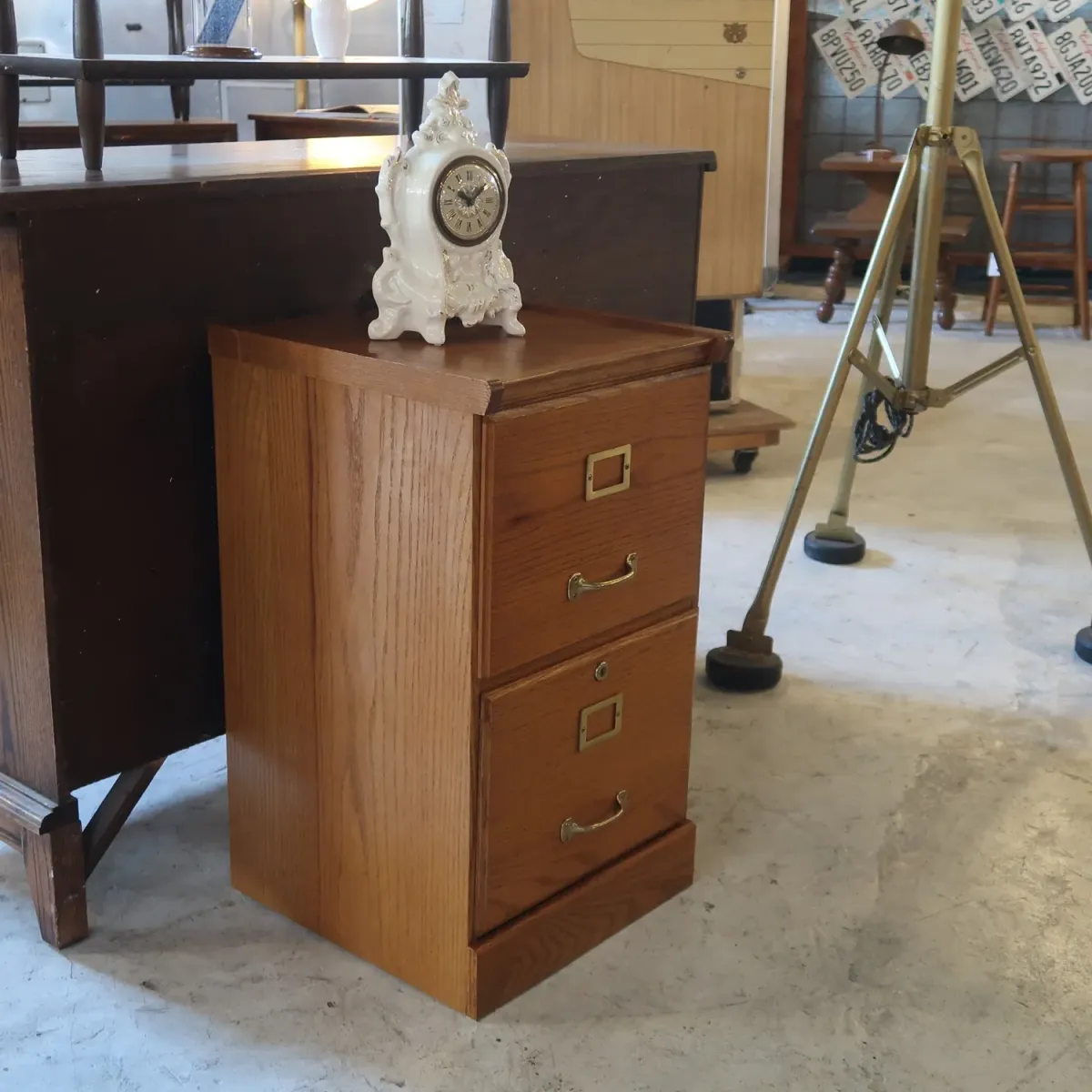 ビンテージ ウッドファイルキャビネット