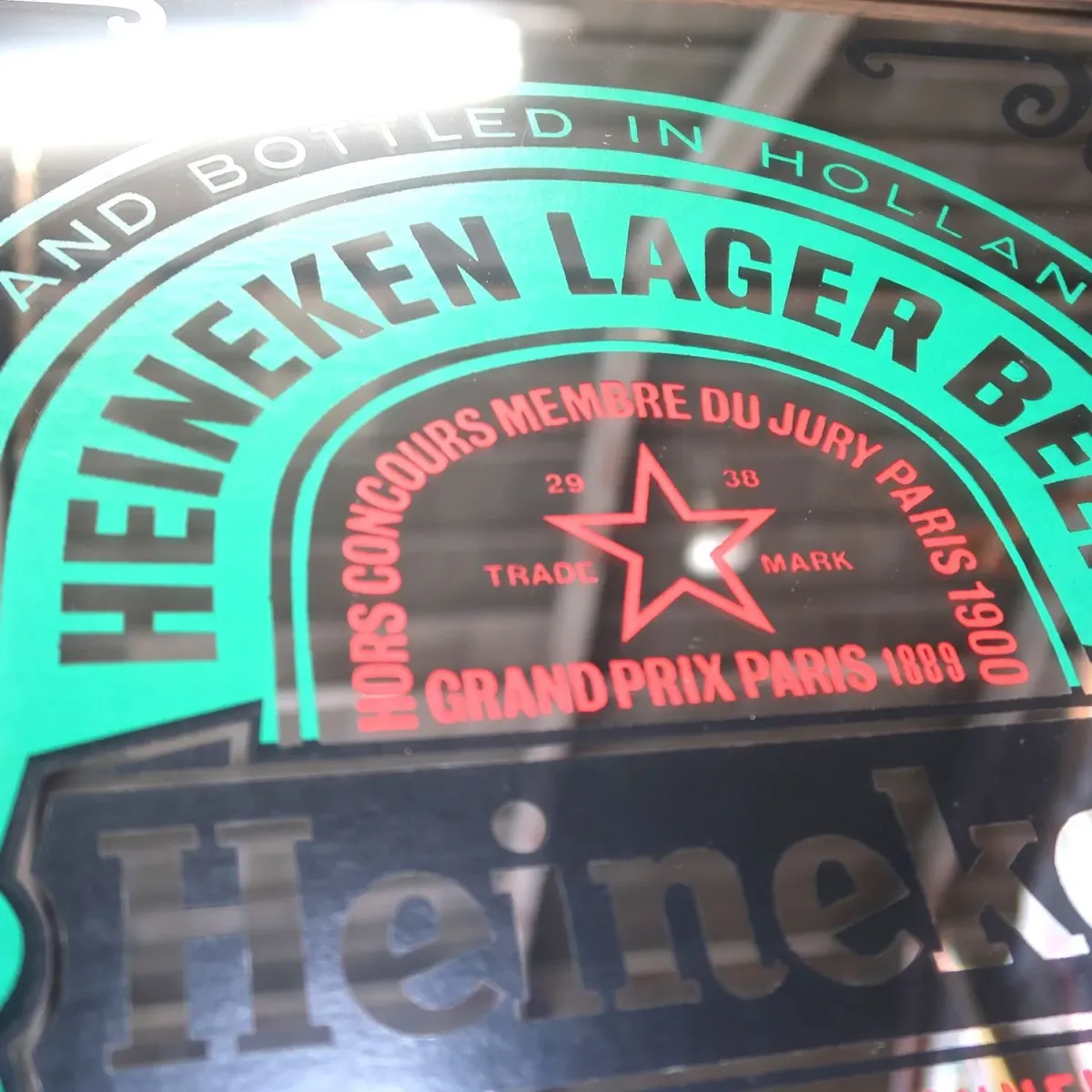 Heineken ビンテージ パブミラー