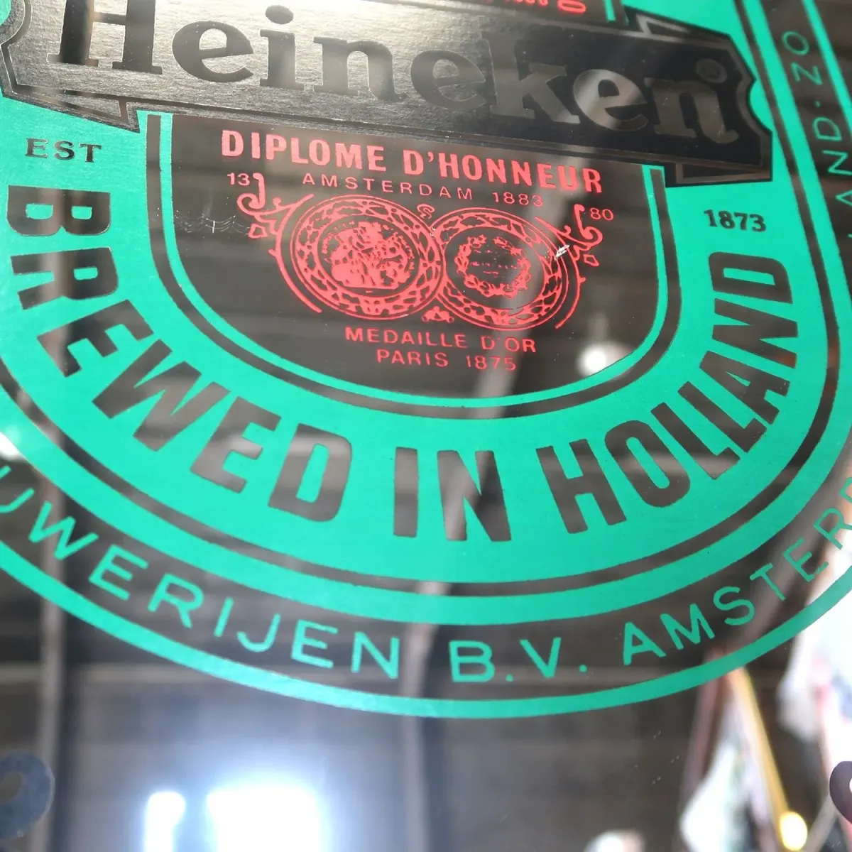 Heineken ビンテージ パブミラー