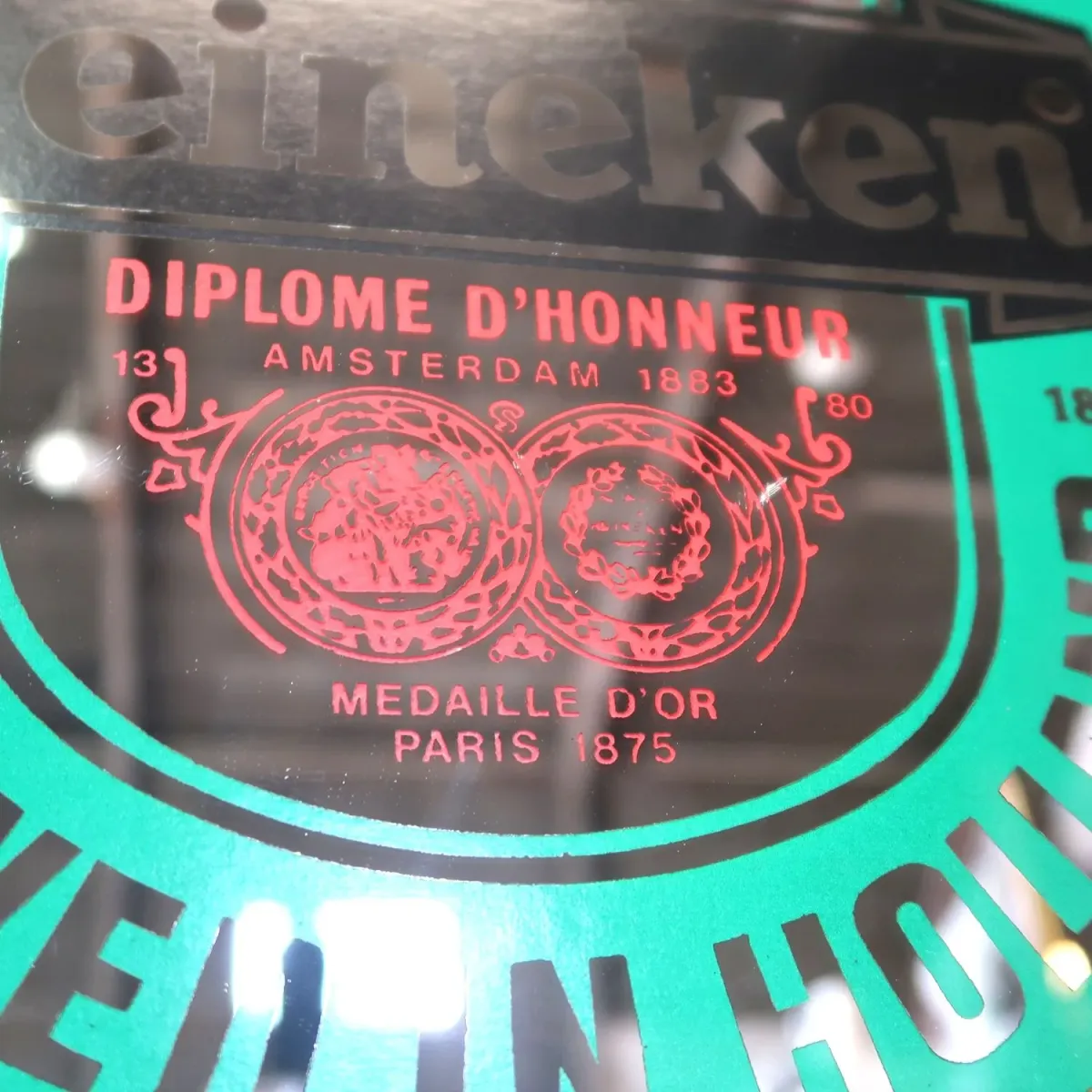 Heineken ビンテージ パブミラー