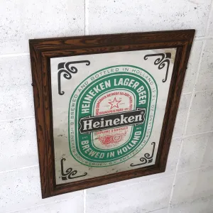 Heineken ビンテージ パブミラー
