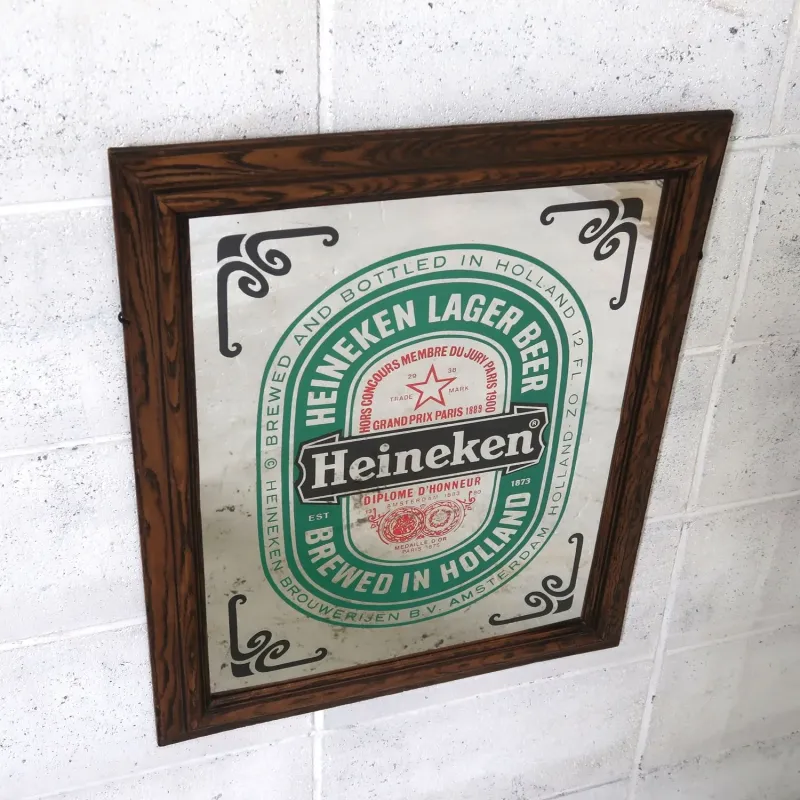 Heineken ビンテージ パブミラー