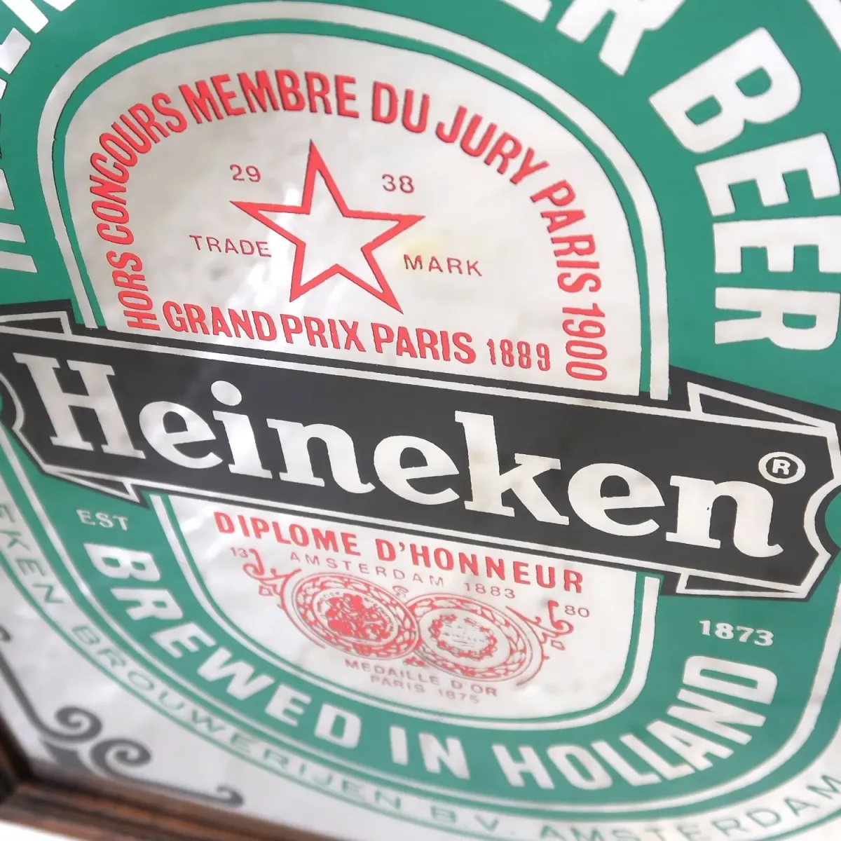 Heineken ビンテージ パブミラー