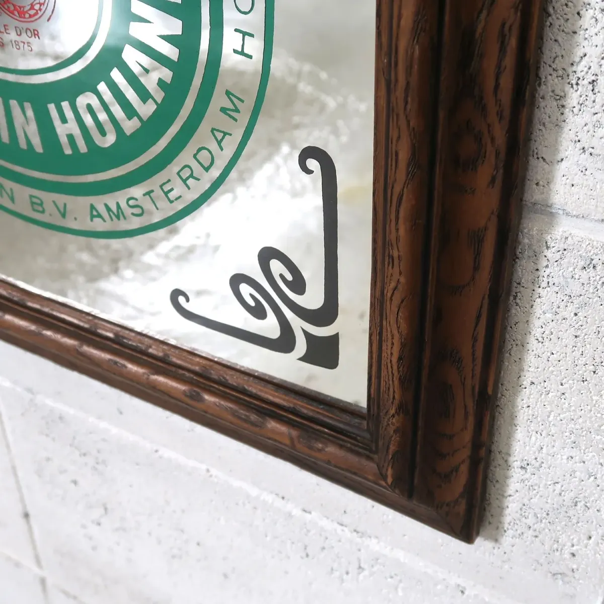 Heineken ビンテージ パブミラー