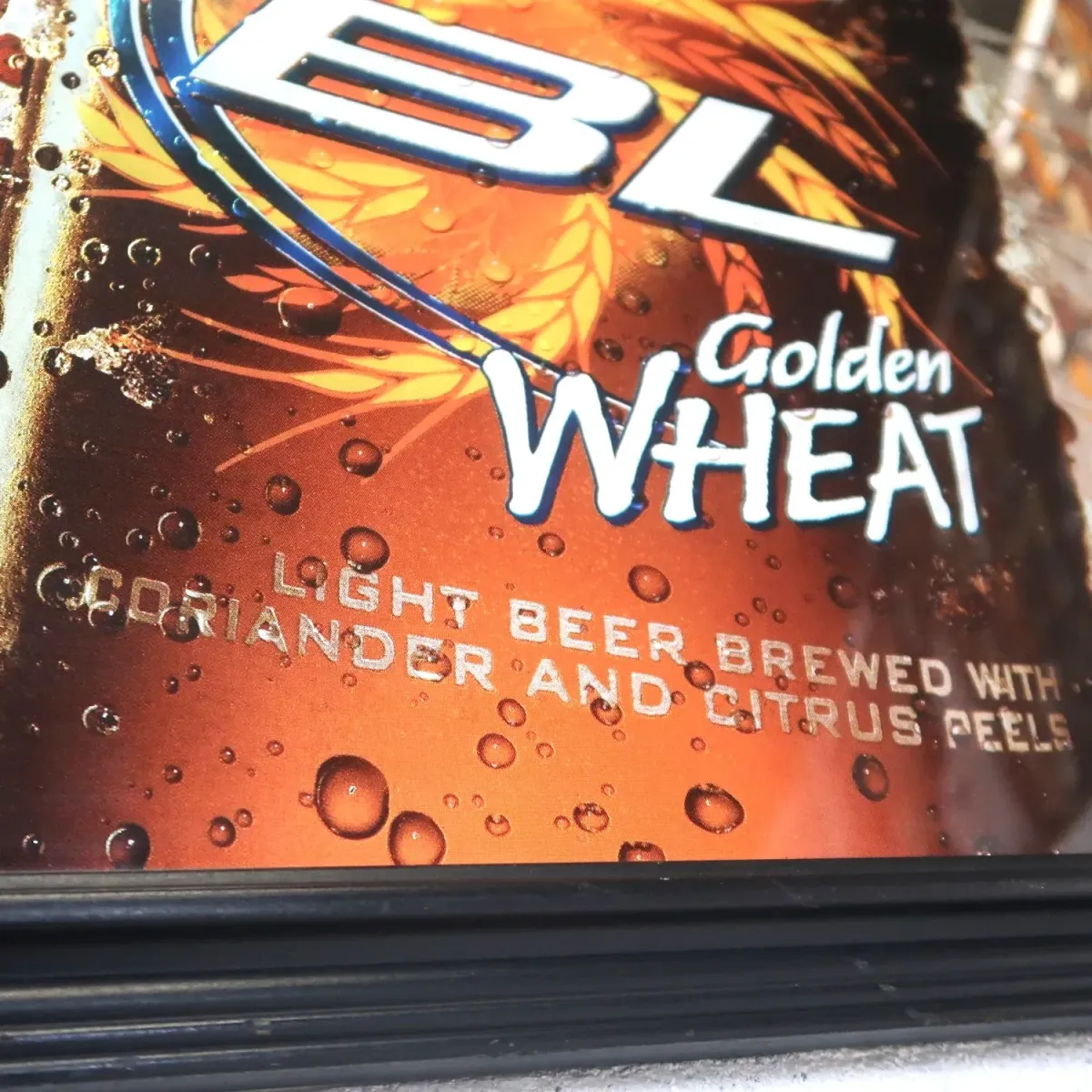 Bud Light Golden WHEAT パブミラー