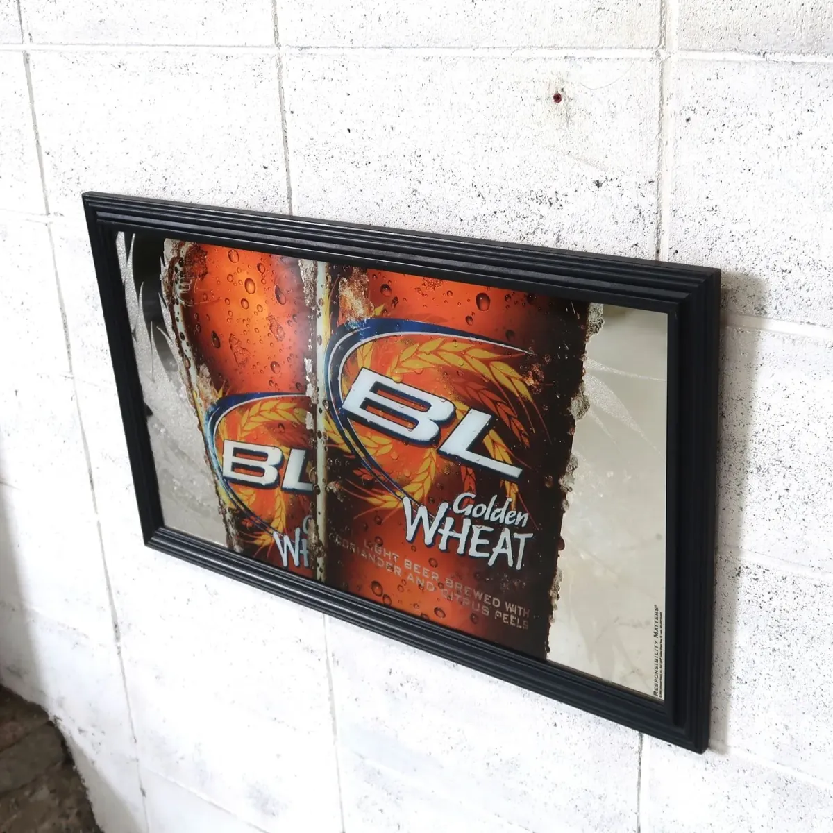 Bud Light Golden WHEAT パブミラー