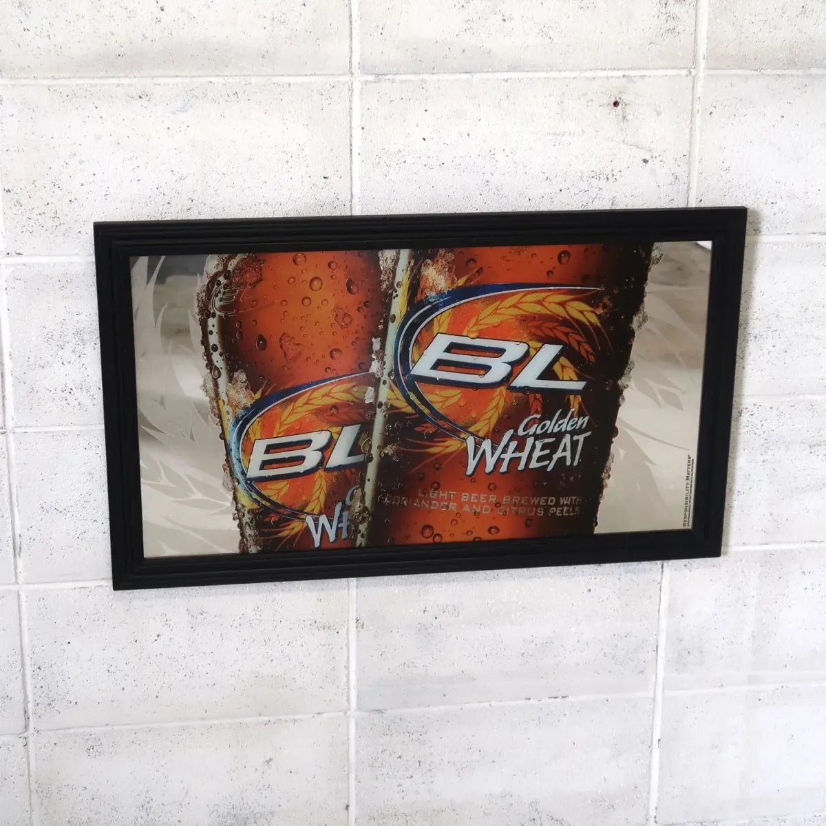 Bud Light Golden WHEAT パブミラー