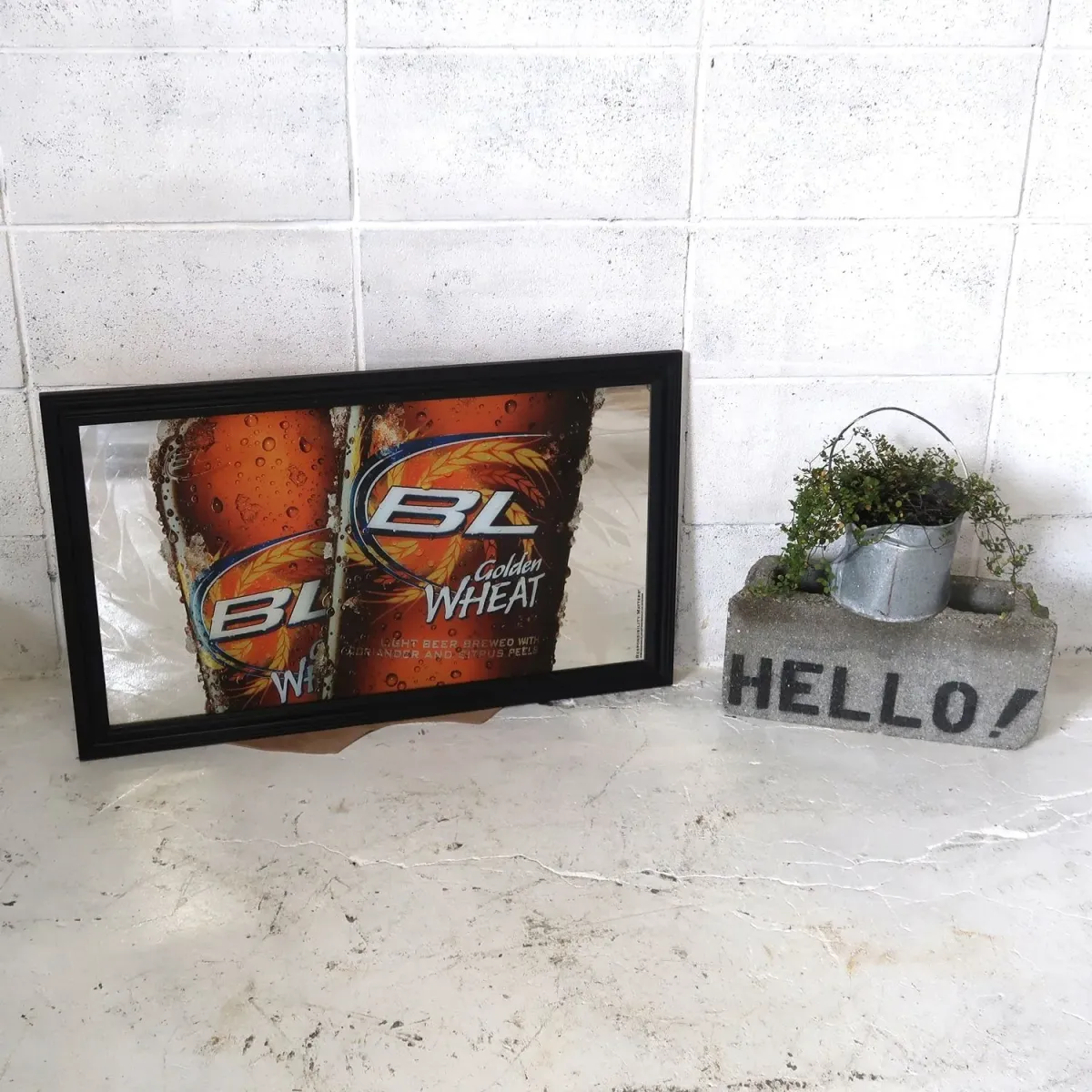 Bud Light Golden WHEAT パブミラー