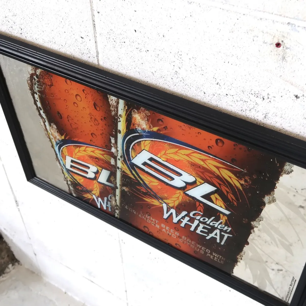 Bud Light Golden WHEAT パブミラー