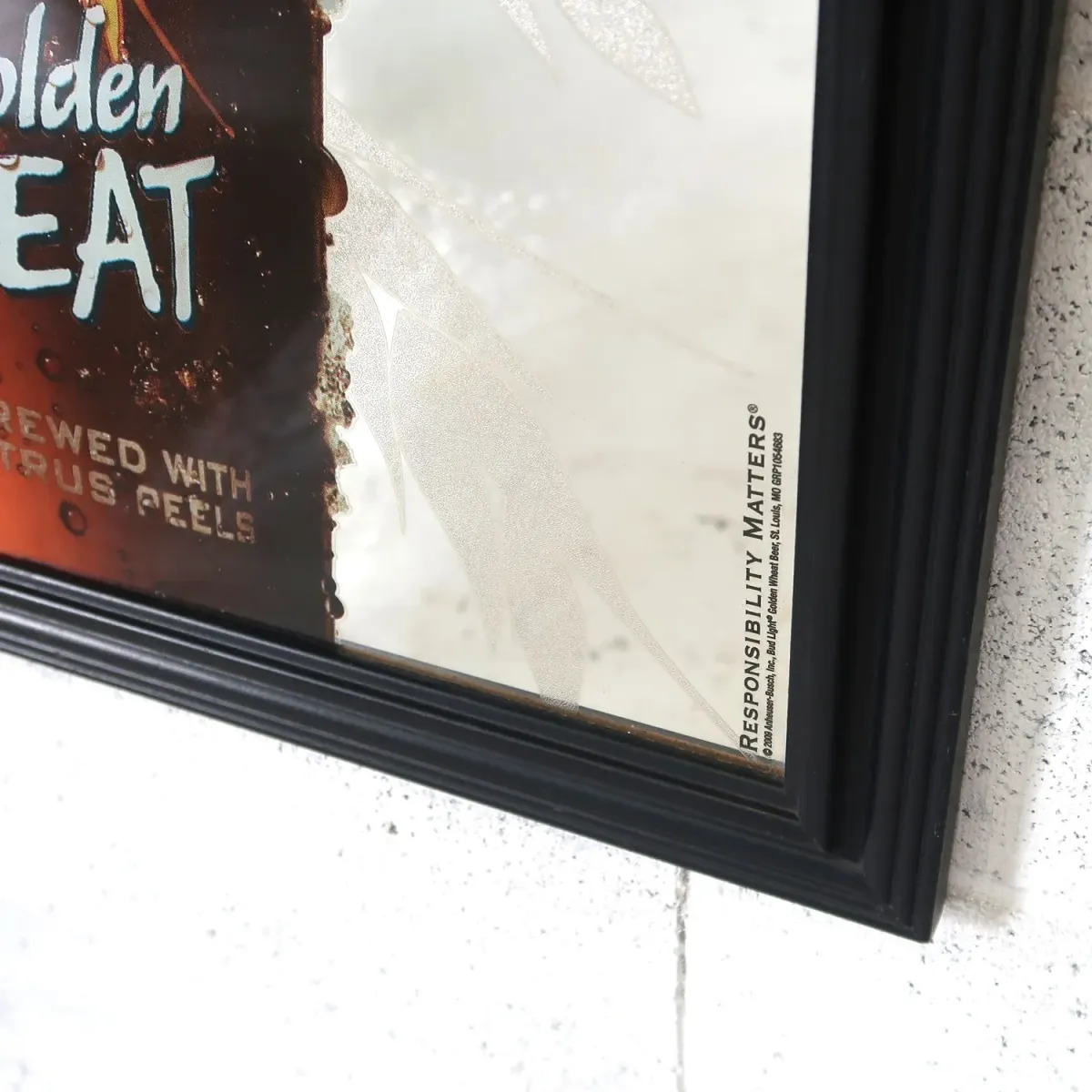 Bud Light Golden WHEAT パブミラー