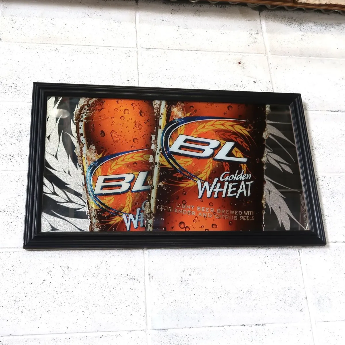 Bud Light Golden WHEAT パブミラー