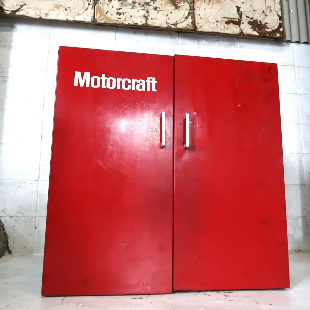 Motorcraft ビンテージ パーツキャビネット