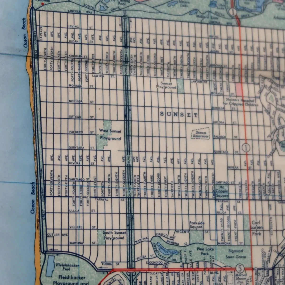 CHEVRON ビンテージ マップ 額装