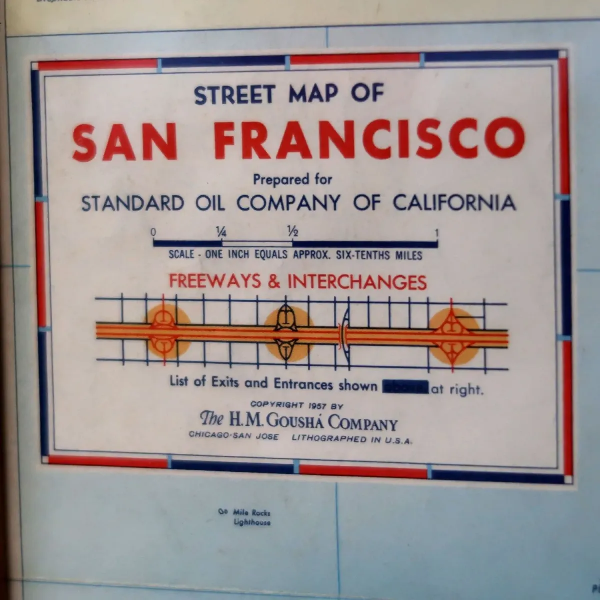 CHEVRON ビンテージ マップ 額装