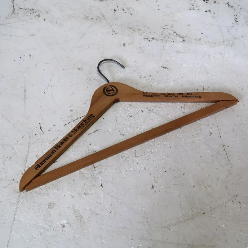 Sheraton Hotels ビンテージ ウッドハンガー