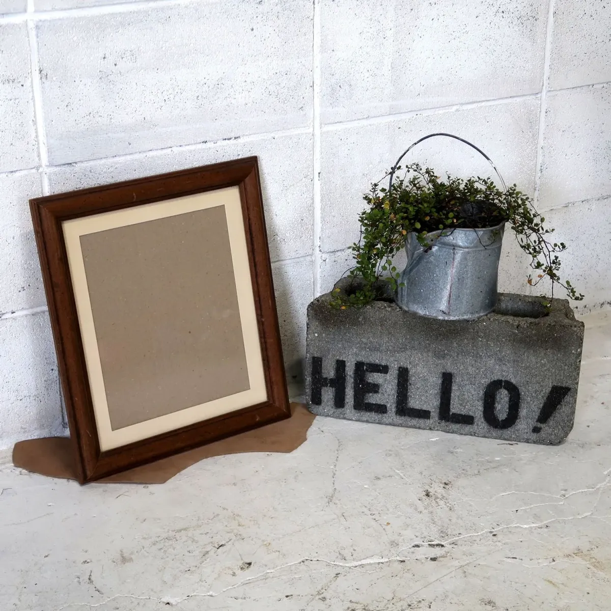 ビンテージ ウッドフレーム 額縁