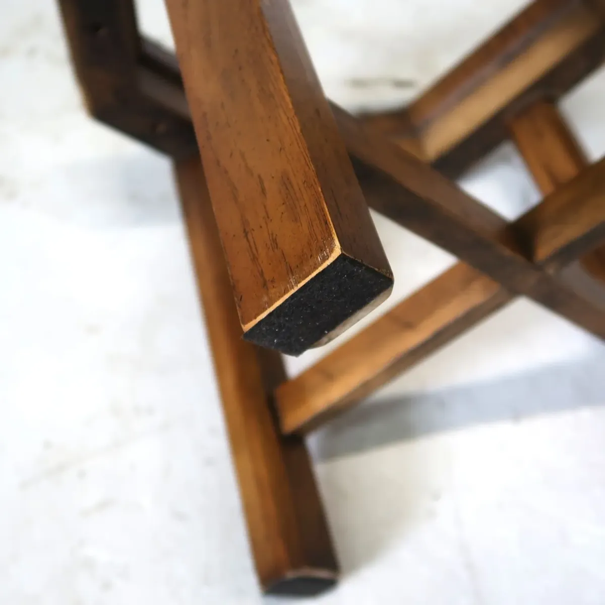 アンティーク ガラストップ サイドテーブル 八角形