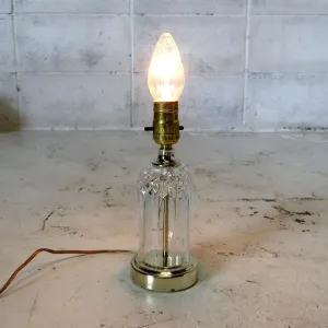 アンティーク ガラスベース テーブルランプ