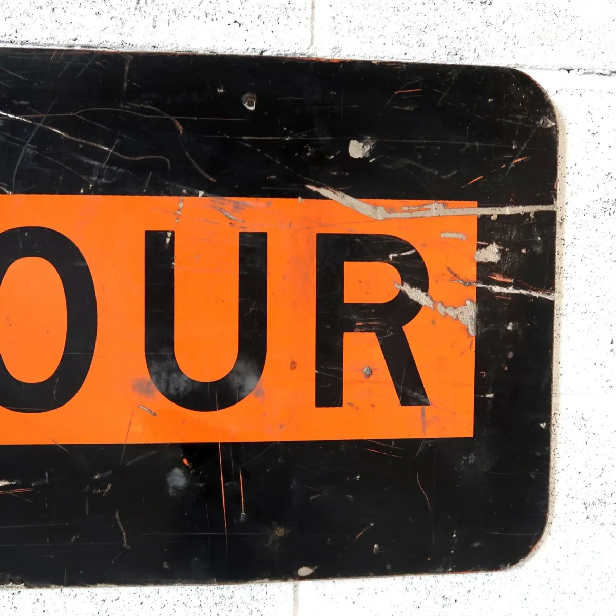 DETOUR ビンテージ ロードサイン