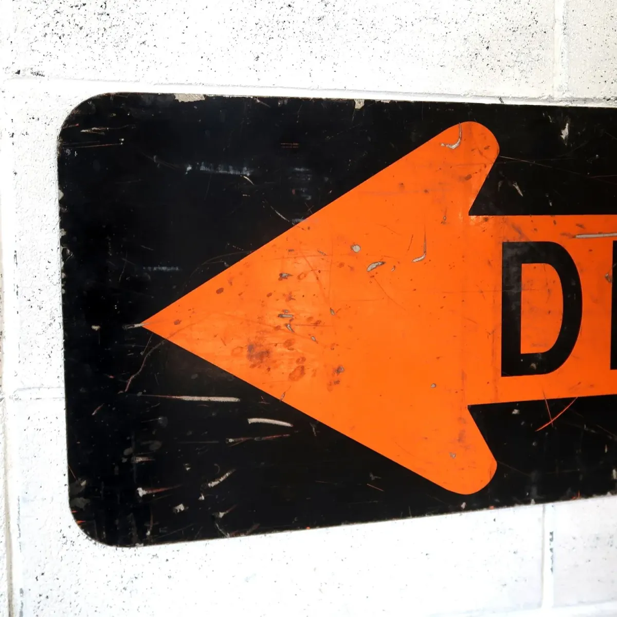 DETOUR ビンテージ ロードサイン