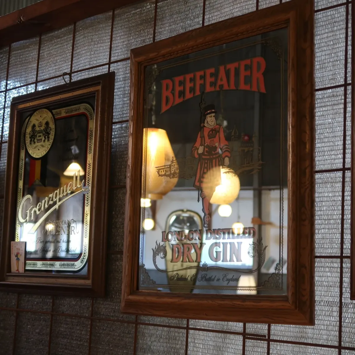 BEEFEATER ビンテージ パブミラー