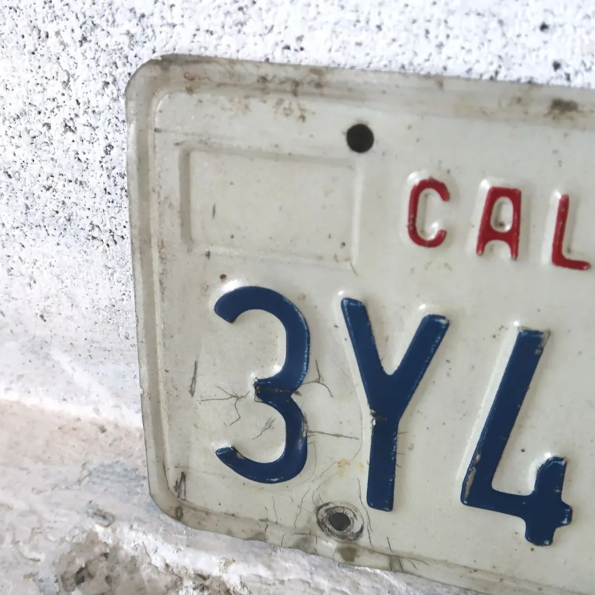 CALIFORNIA USEDナンバープレート