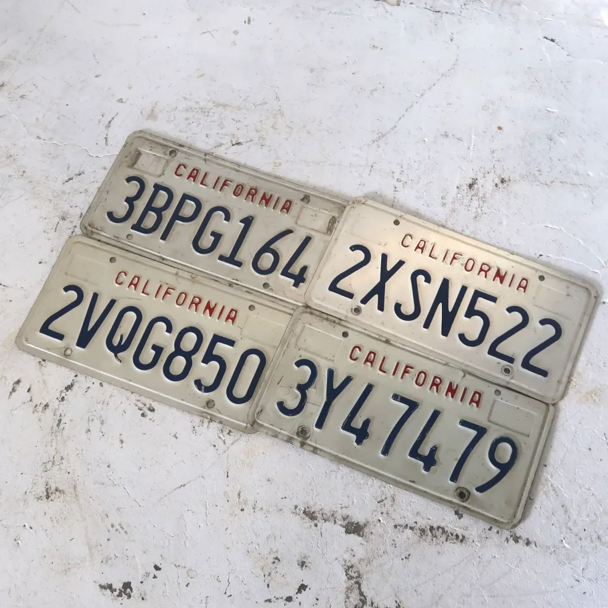 CALIFORNIA USEDナンバープレート