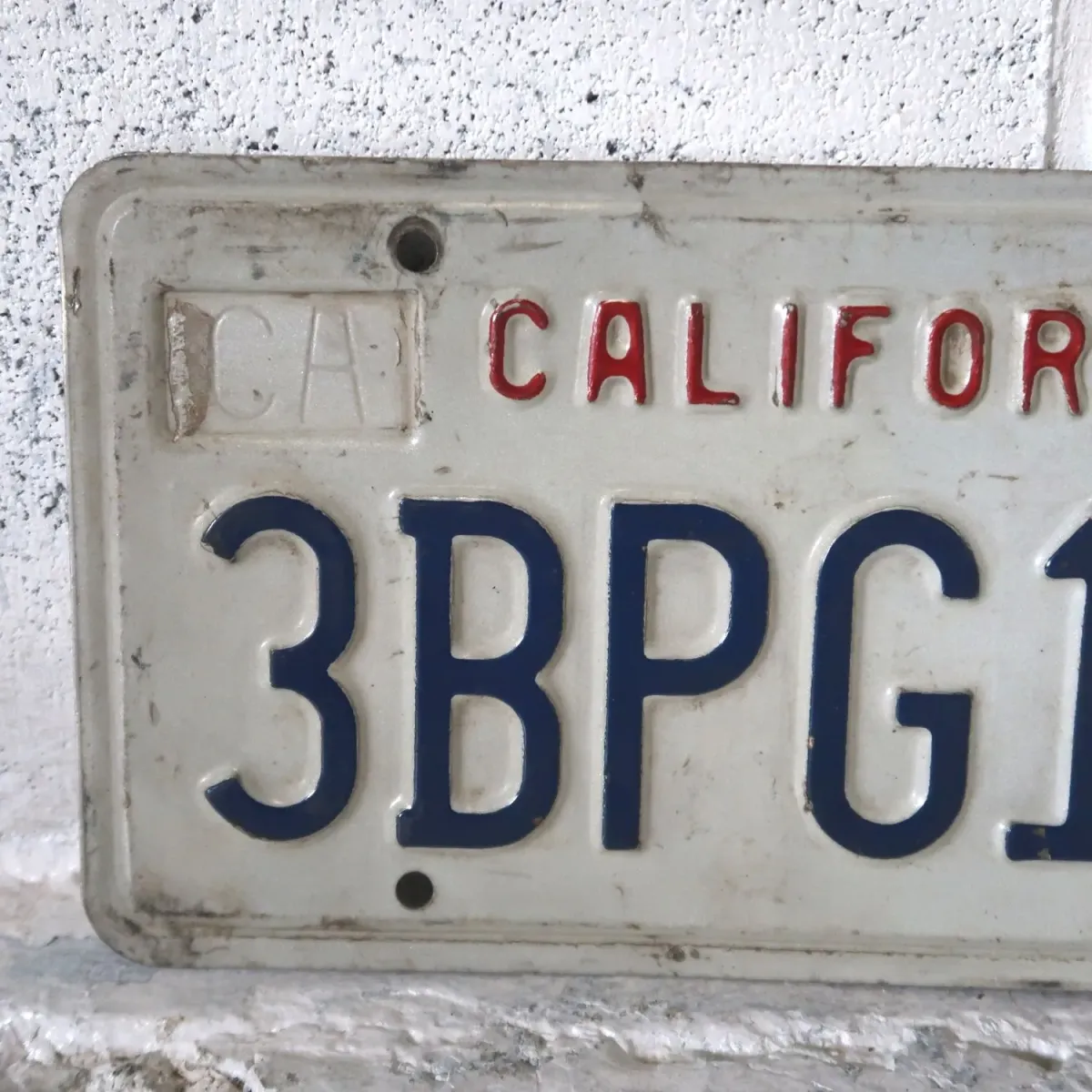 CALIFORNIA USEDナンバープレート