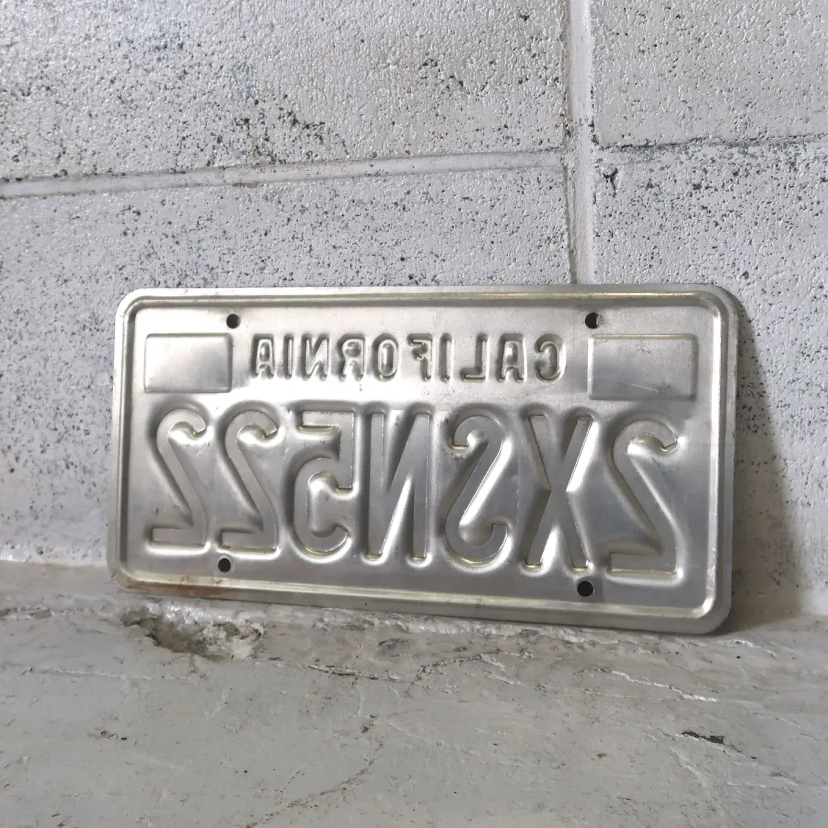 CALIFORNIA USEDナンバープレート