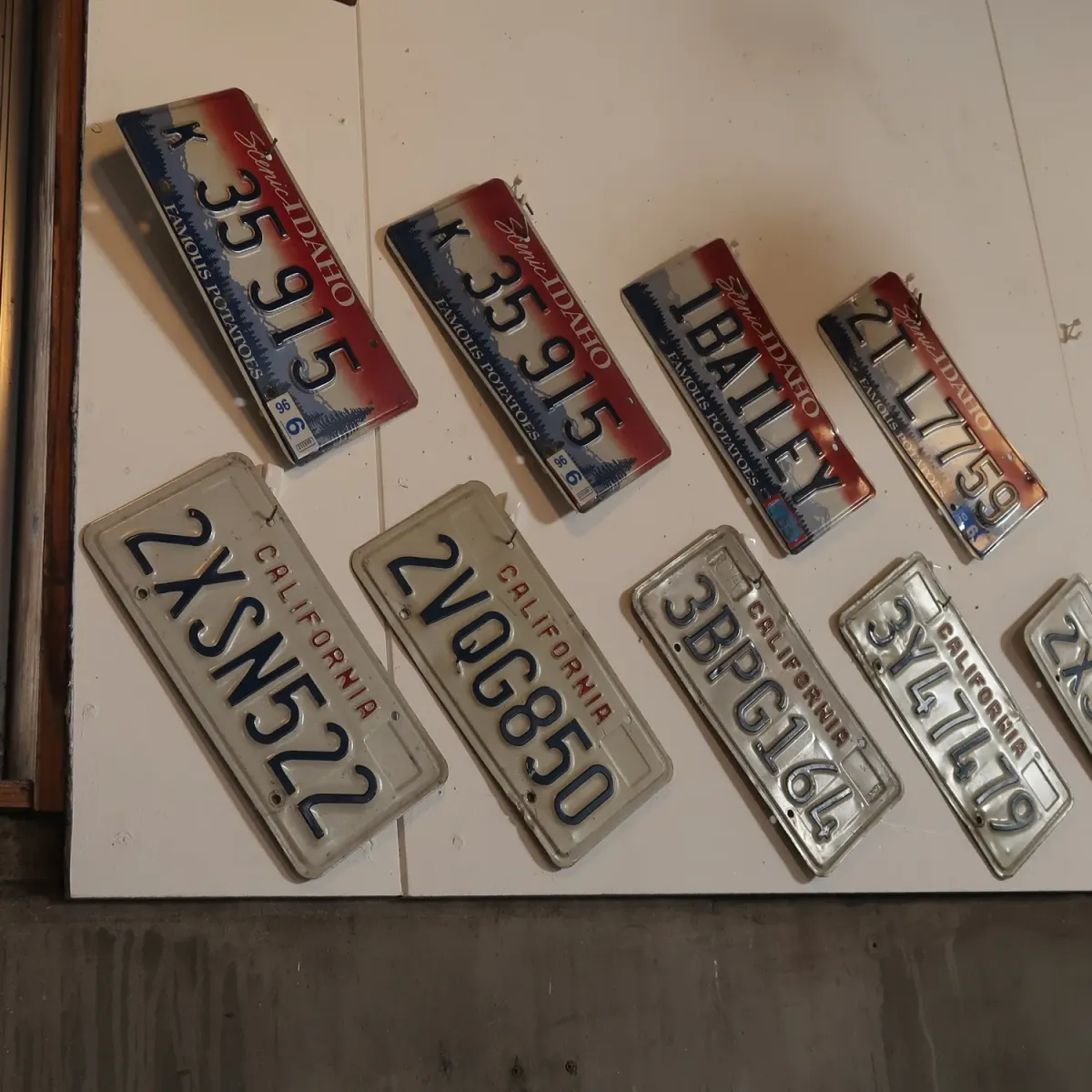 CALIFORNIA USEDナンバープレート