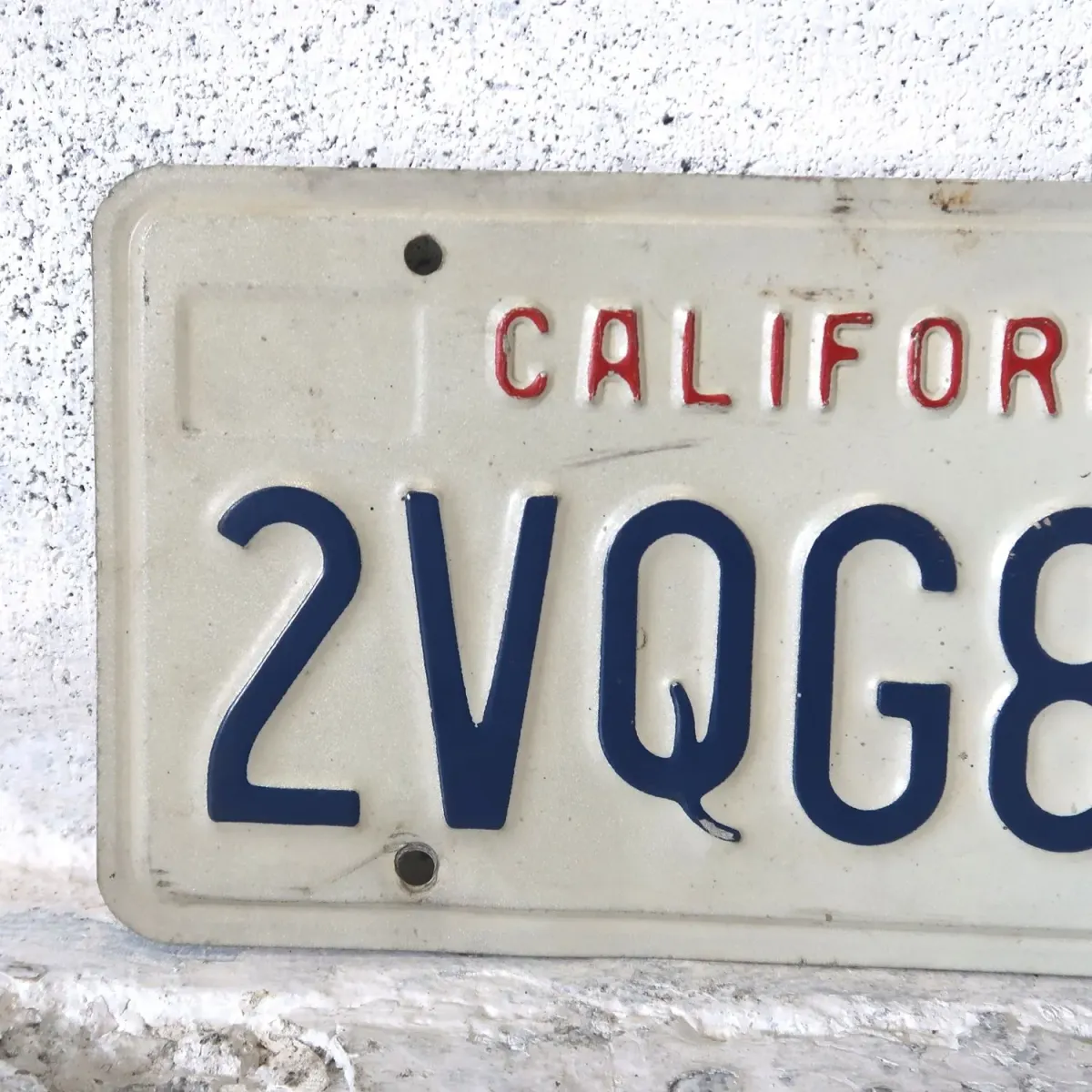 CALIFORNIA USEDナンバープレート