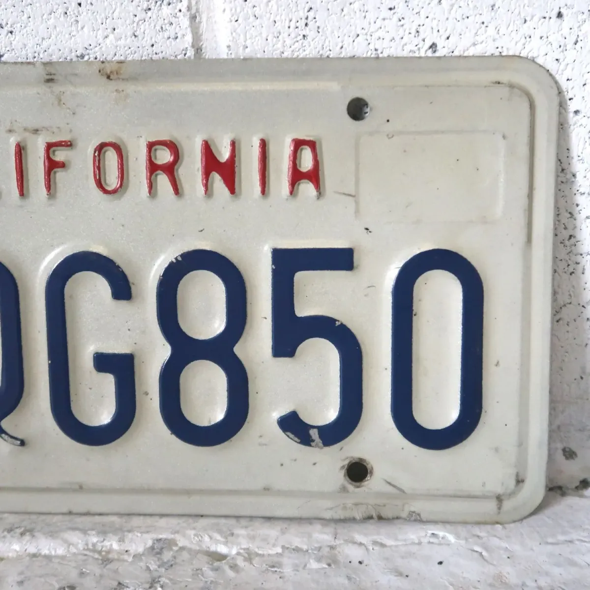 CALIFORNIA USEDナンバープレート