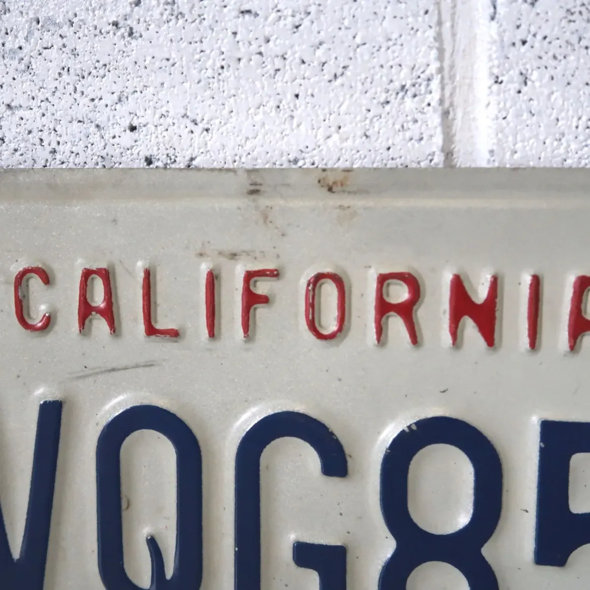 CALIFORNIA USEDナンバープレート