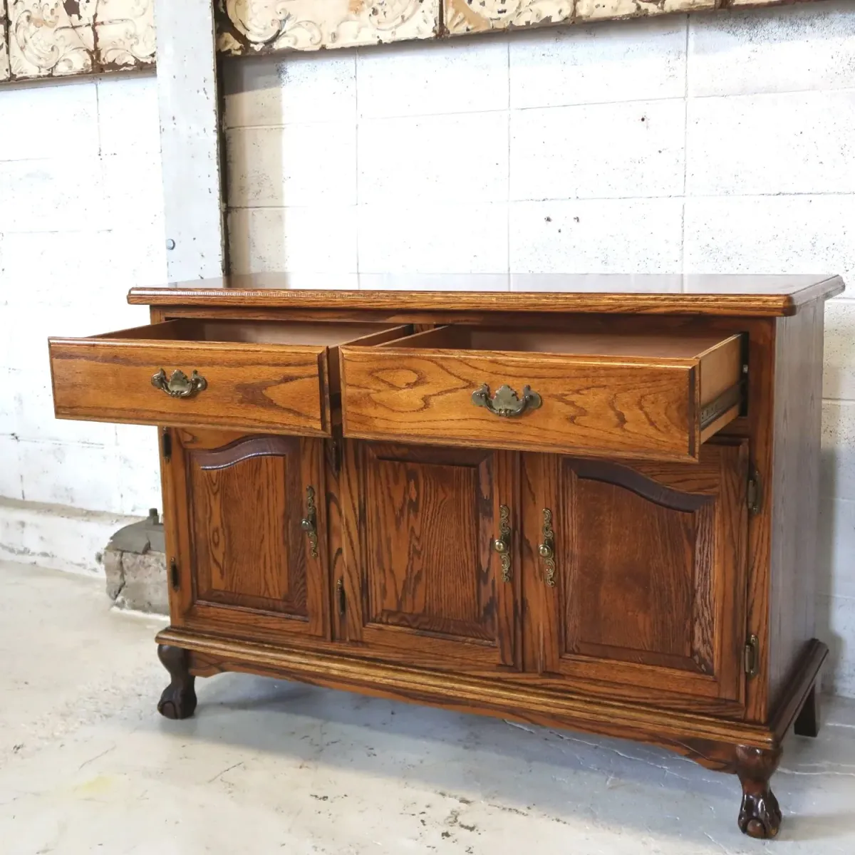 アンティーク サイドボード オーク