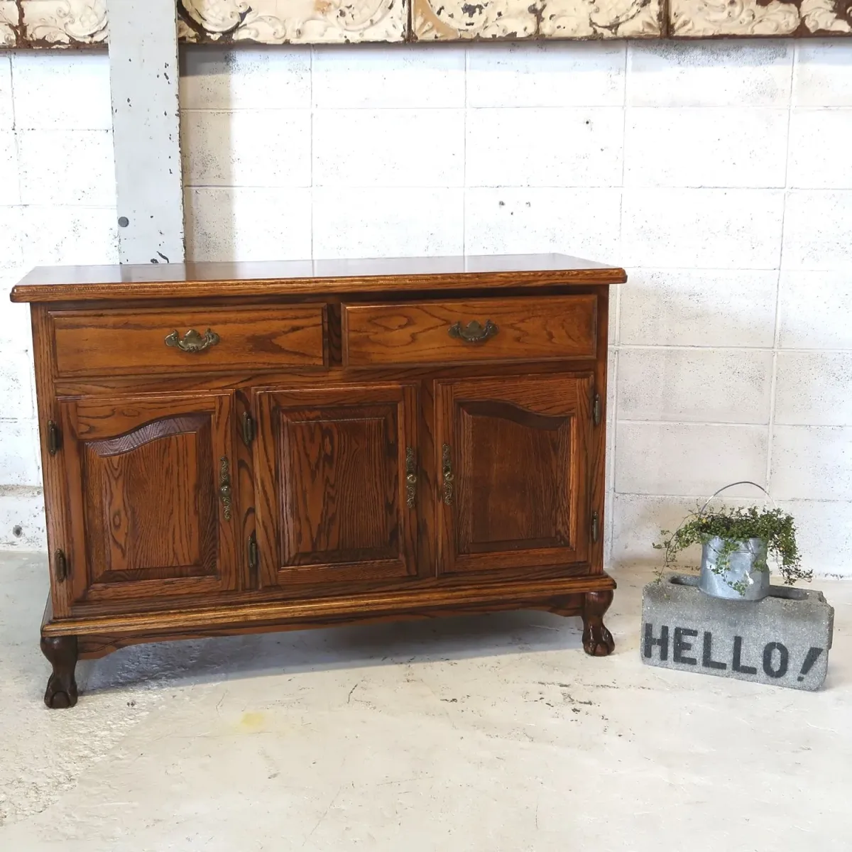 アンティーク サイドボード オーク