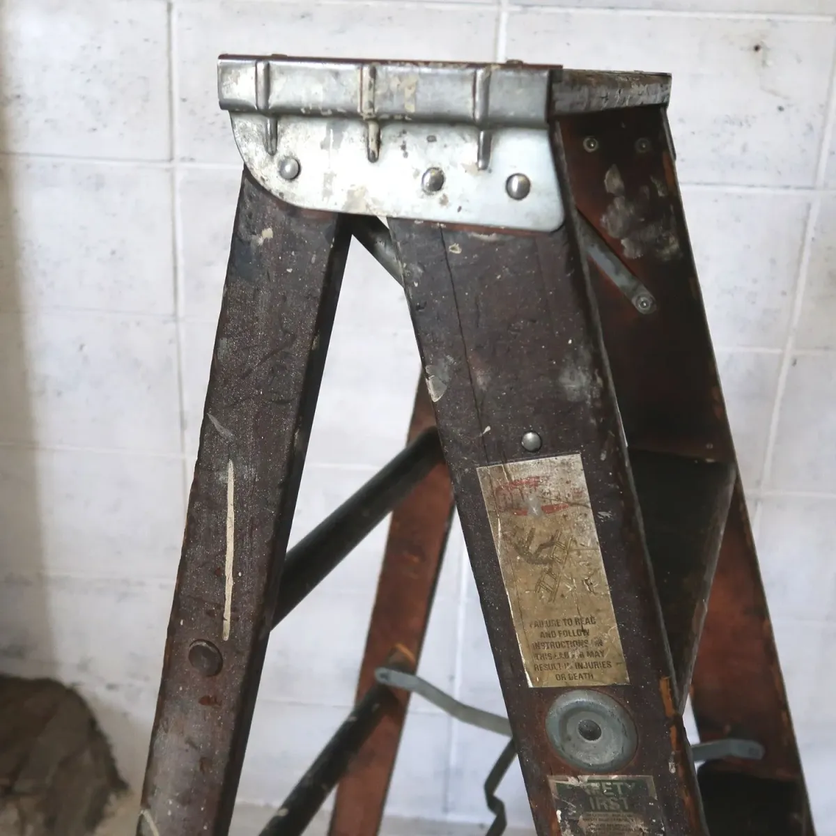 ビンテージ ウッドラダー