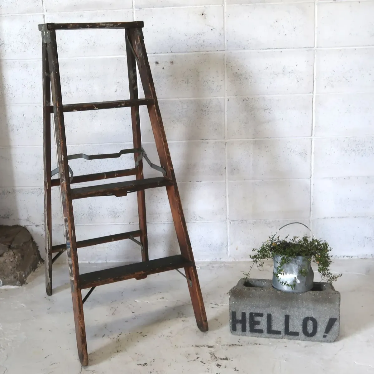 ビンテージ ウッドラダー