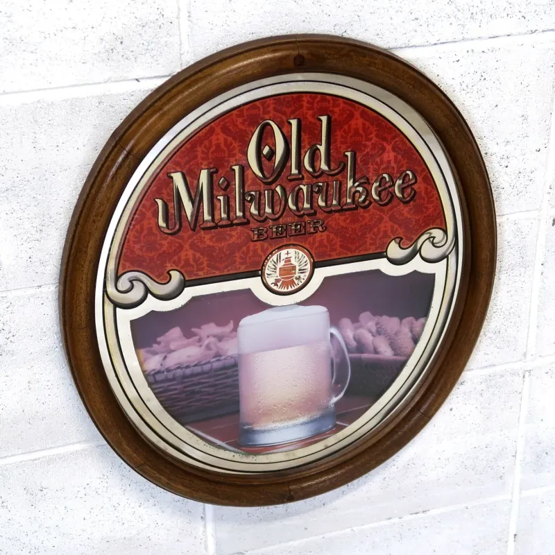 Old Milwaukee BEER ビンテージ パブミラー