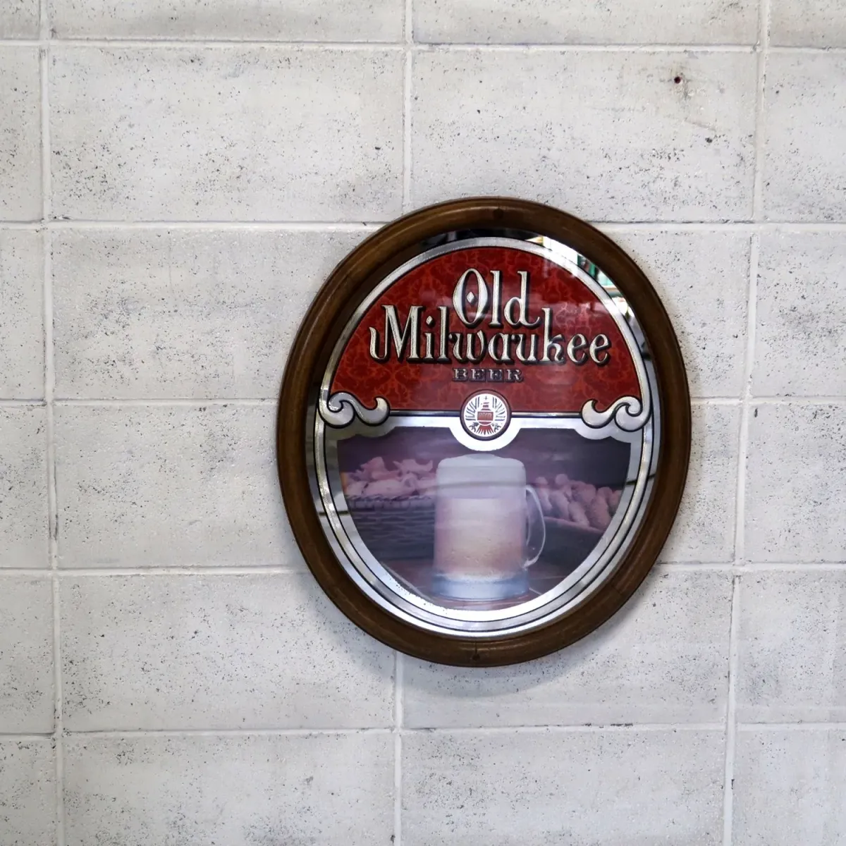 Old Milwaukee BEER ビンテージ パブミラー