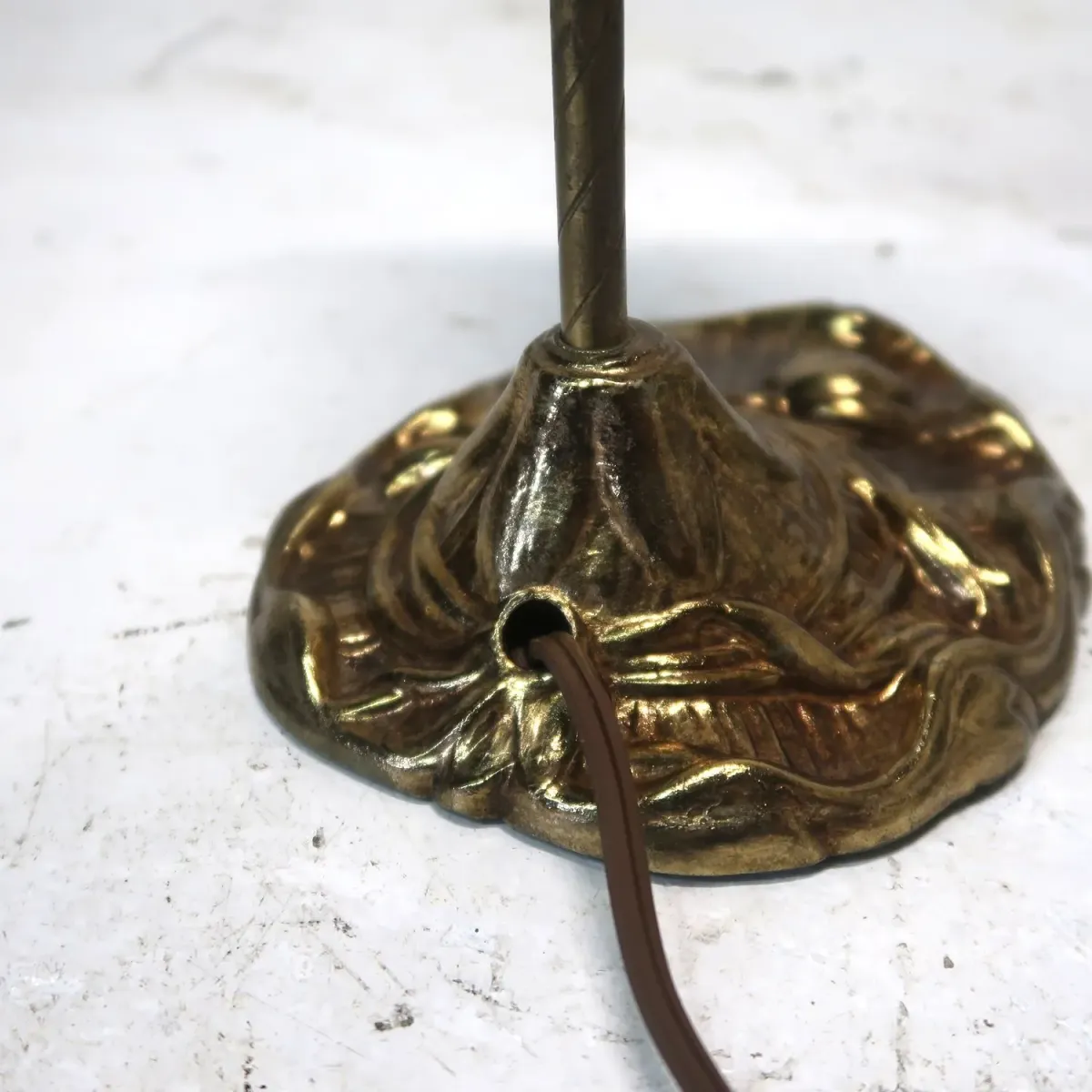 フラワーガラス テーブルランプ