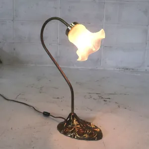 フラワーガラス テーブルランプ