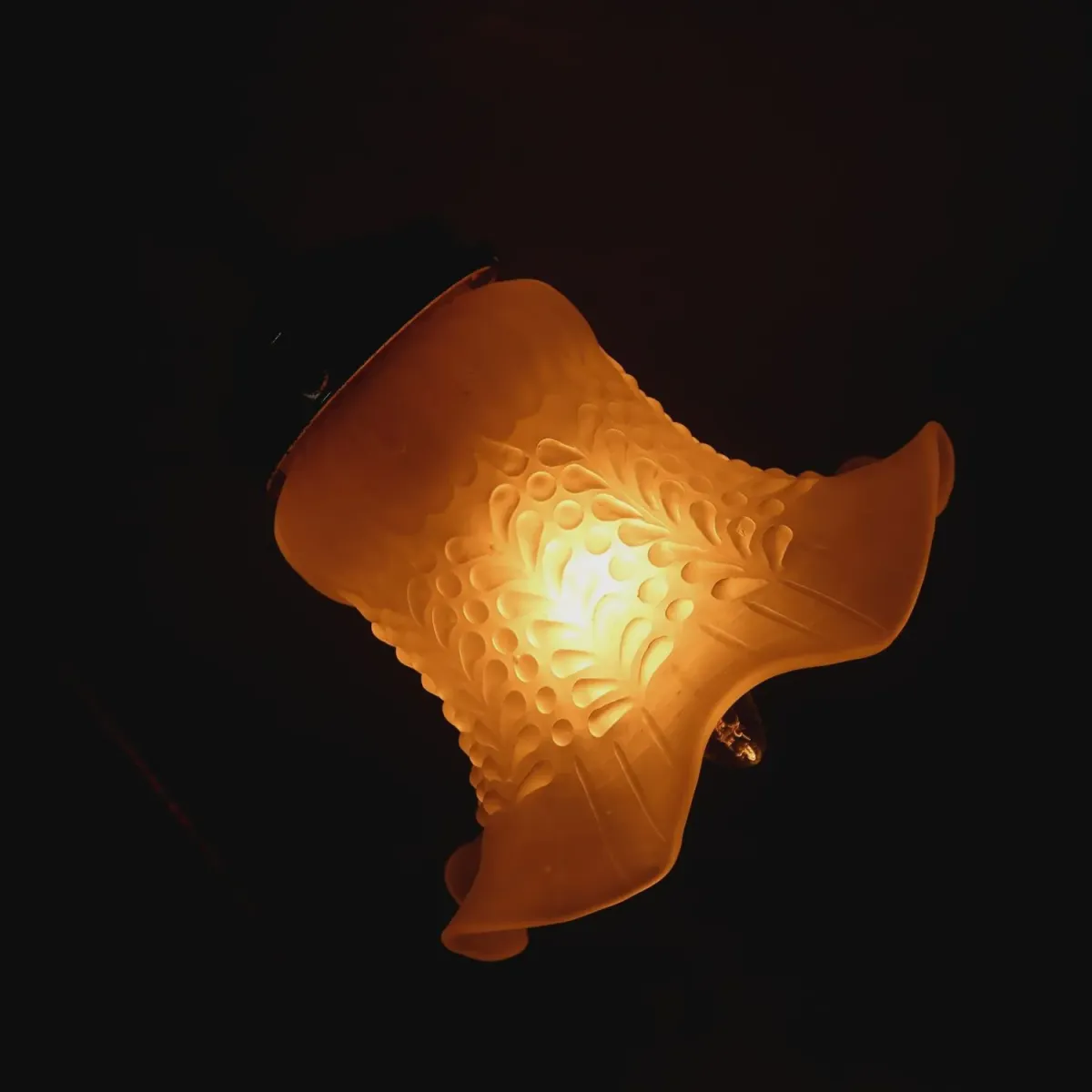 フラワーガラス テーブルランプ