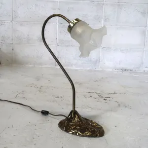 フラワーガラス テーブルランプ