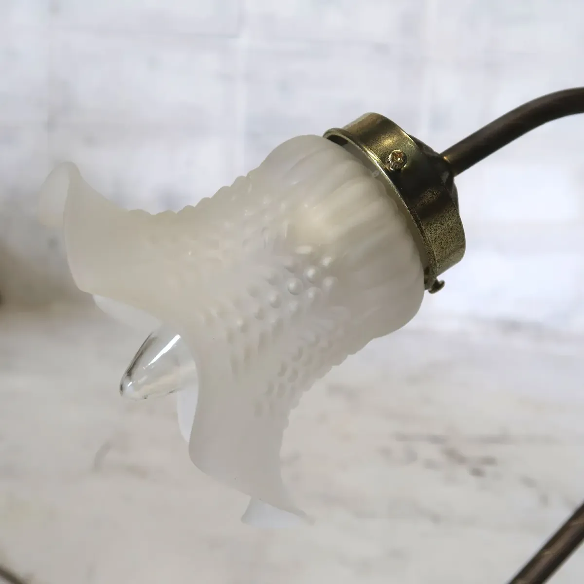 フラワーガラス テーブルランプ