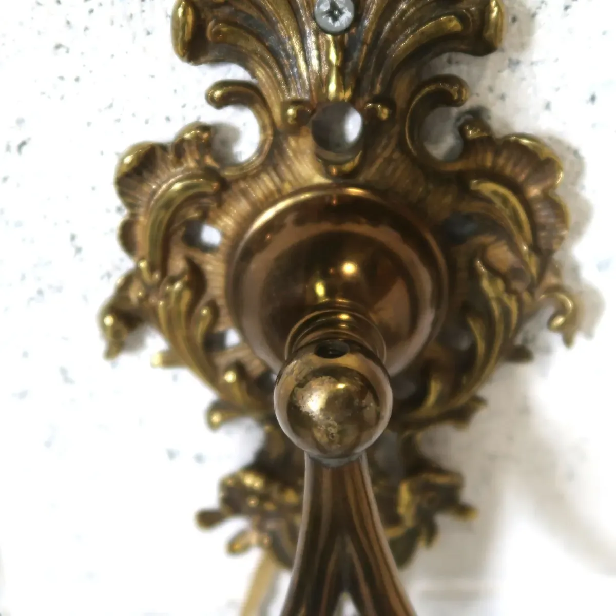 アンティーク キャンドルブラケットランプ 2灯 真鍮